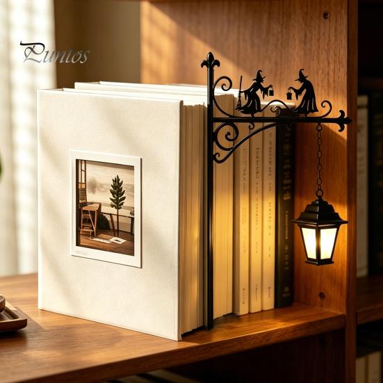 Leseeckleuchte im Vintage-Stil, Dekorative Bücherregalleuchte, Bibliothekslaterne, Leuchten für Bücherwürmer, LED-Buchnischenlampen-Ornament, Arbeitszimmer, Heimbibliothek,