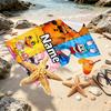 Custom Name Personalized Five Nights at Freddy's Print Beach Towel, for Trip Camping Beach Party Home Decor, Birthday Gift for Family & Friends