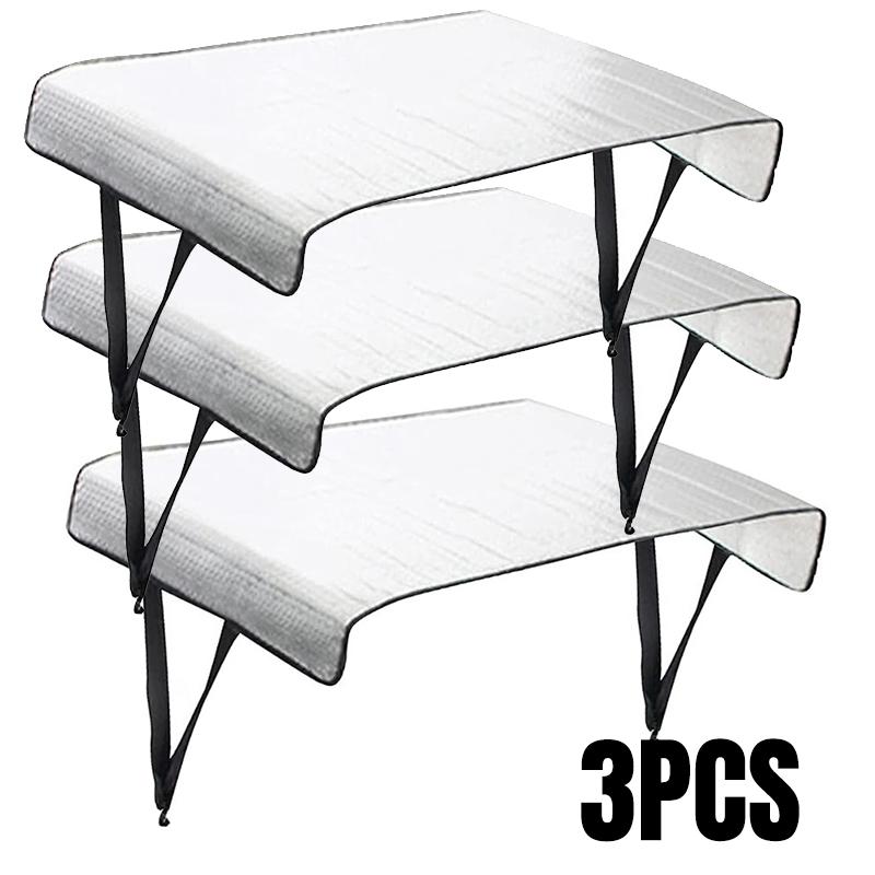 1-1pc Air Conditioner Cover Outdoor Energy Saving Rainproof Covers  Aluminum Foil AC Cover Waterproof Dust Sunshade Clean Tools