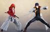 TAMASHII NATIONS Rurouni Kenshin Šermíř Romantický Shinomori Aoshi přibližně 165 mm malovaná pohyblivá figurka SHFiguarts - Příběh Meiji - PVC a ABS