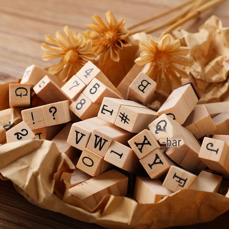 40-Piece Journal Stamp Set: Includes Ink Pad, Letter, Number & Symbol Stamps
