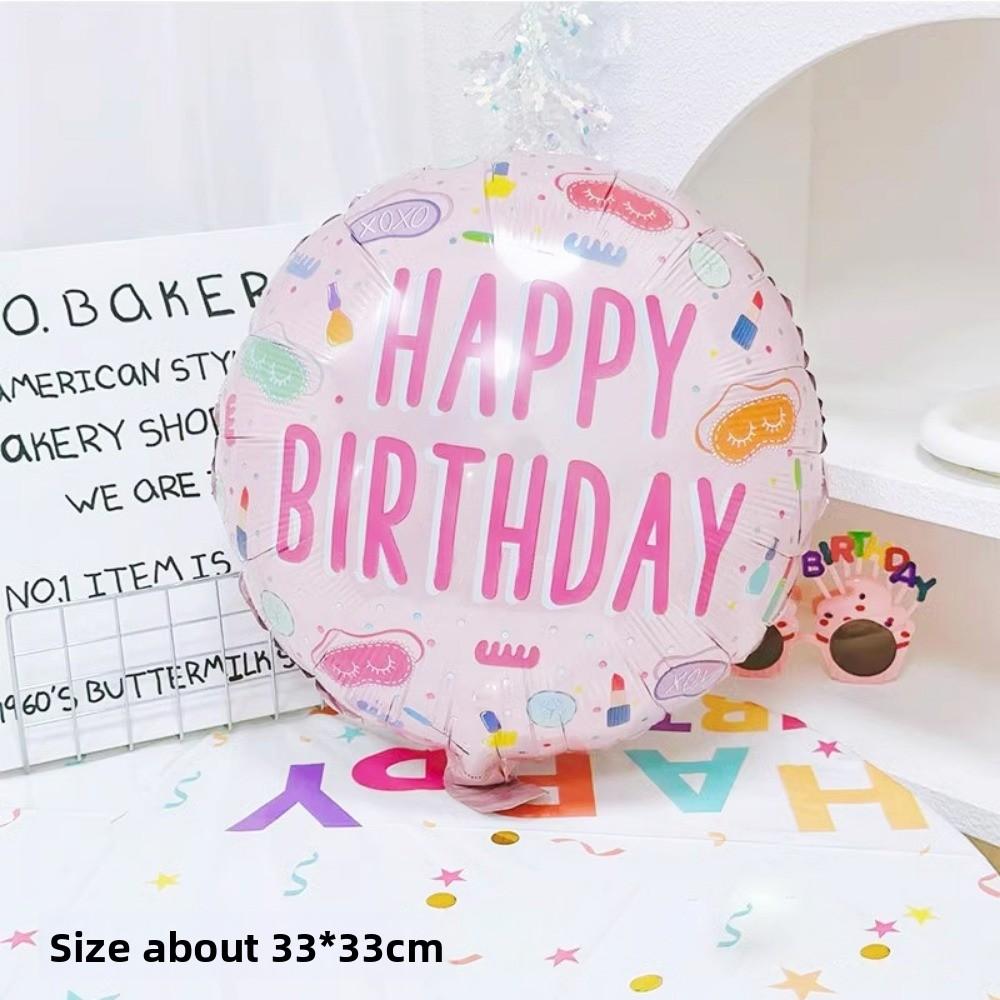 New Large Lipstick Nail Polish Ballons Cartoon Beauty Theme Aluminum Film Ballons Multi-shape Decoration Balloons Birthday Party