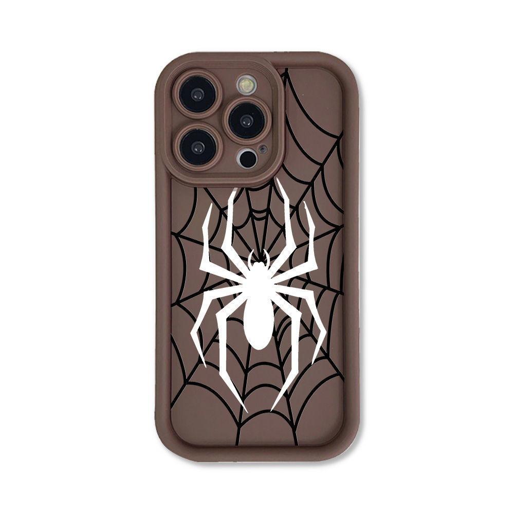 White Spider Suitable for iPhone16ProMax Phone Case 14 Apple 13 Frosted 12/15 Premium 11 Case