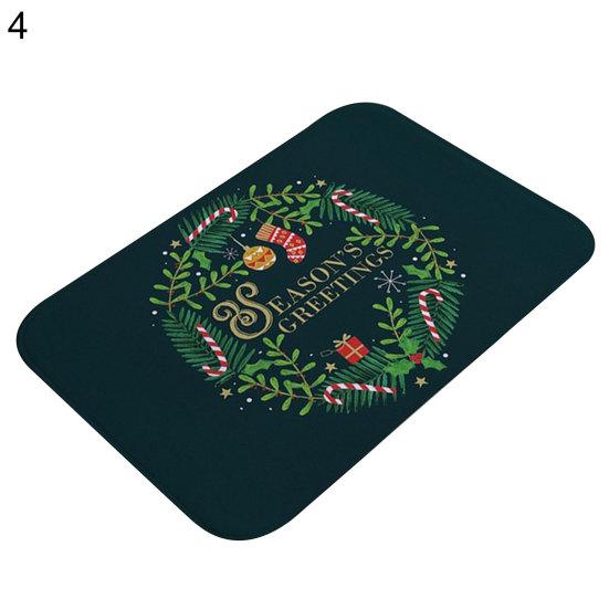 Anti-slip Waterproof Christmas Doormat Bathroom Kitchen Floor Mat Carpet Cushion