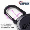 Key bag KEY BAK Key reel with carabiner Key chain