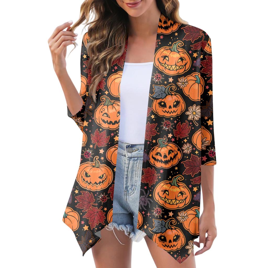 Women's Fashion Casual Cozy Halloween Cardigan Jacket