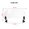 Universal Motorcycle Windshield Extension Adjustable Spoiler Clamp-On Windscreen Deflector Suitable For All Motorcycle Models