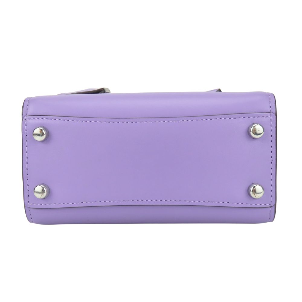 Used COACH Handbag Mini Handbag CO974 Leather Purple Shoulder