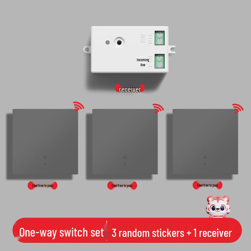 Smart Wireless Double Control Light Switch - No Wiring Needed, 220V Remote Master-Slave System
