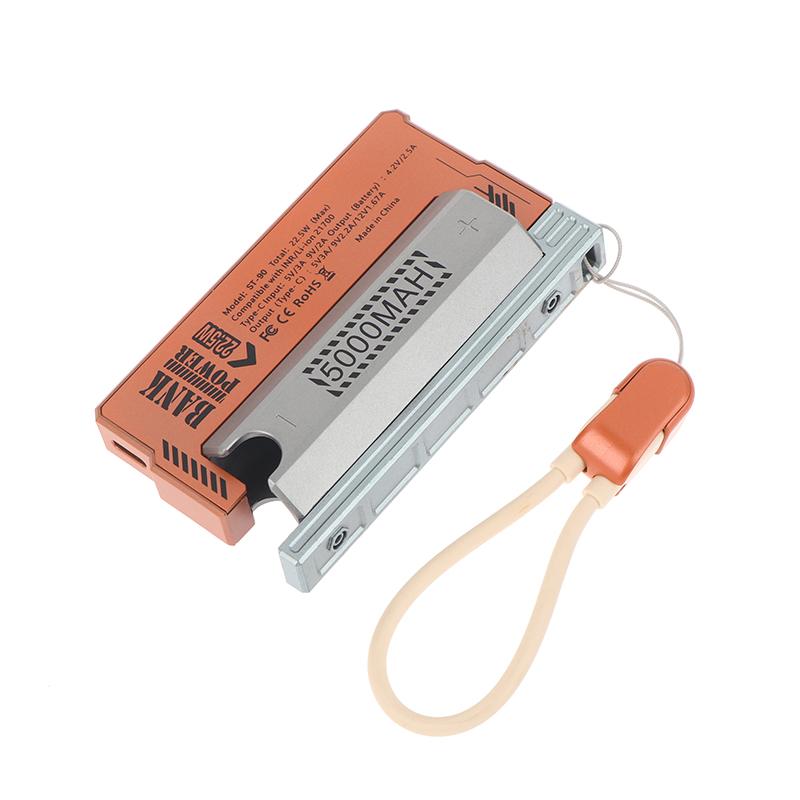 21700 Power Bank Case Pd 20W Fast Charging Detachable Diy Battery Case Built-In Cable Battery Box