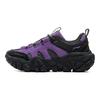 Li Ning Dune Retro Talpă Groasă Confortabil Absorbție Șoc Antiderapant Rezistent la Uzură Respirabil Pantofi Casual Low-Top Adidași Femei Negru Violet AGCU436-2