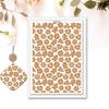 Pack of 4 Christmas Themed Transfer Paper 95x138mm Clay Earrings Water Soluble Transfer Paper for Jewelry Making