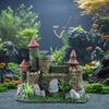 Castello Decorazione Acquario Vasca per Pesci Nascondiglio Ornamento Design Europeo Novità Subacquea
