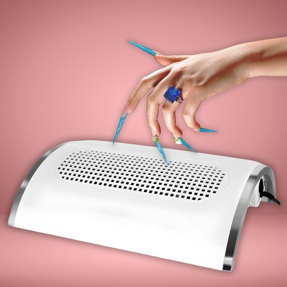 Dust Collector for Nails, Manicure, Milling Machines, 3 Fans, 2 Bags