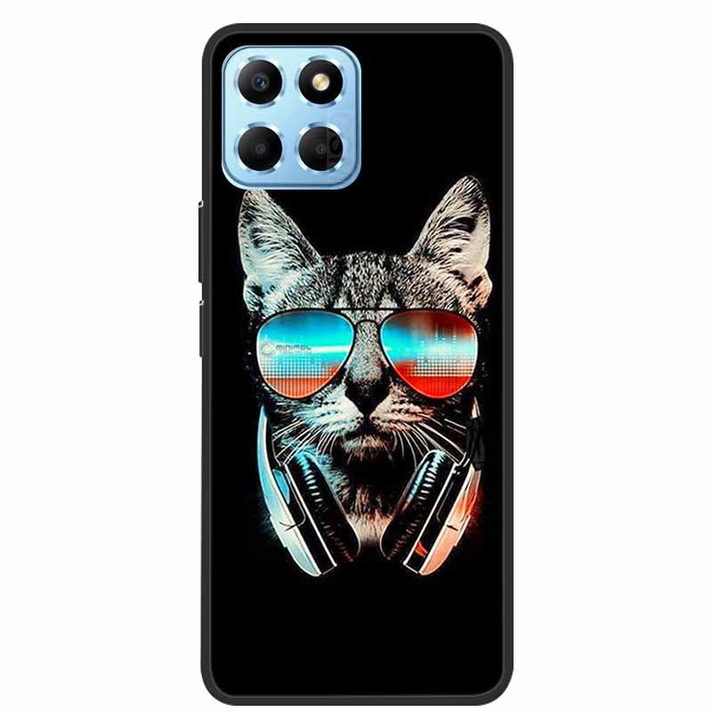 For Honor X8 5G X6 Case Animals TPU Soft Silicone Back Cover Case For Huawei Honor X8 5G Funda Honor X6 HonorX6 Cat Wolf Coque