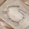 Vintage Hollow Horseshoe Pendant Bracelet Simple Fashion Women Jewelry