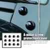 Black A-Pillar Screw Protector Cover Trim For JK Jeep Wrangler Accessories 07-17