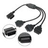 Automotive OBD2 Extension Cable L Shaped OBD2 Adapter Cord OBD2 L Shape Splitter Cable Expand Your OBD2 Port To Three