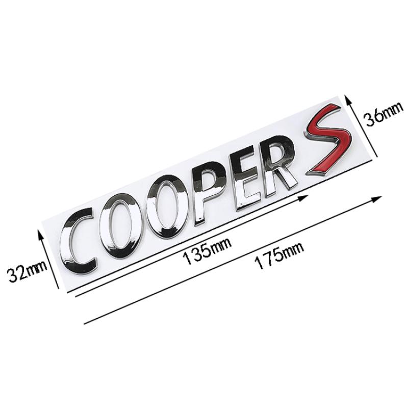 

Хромированные буквы ABS, эмблема, значок, наклейка на кузов автомобиля, багажник, логотип, наклейка для Mini Cooper Countryman Clubman F54 F55 F56 R55 R56 R60 F60 Cooper S серебряный