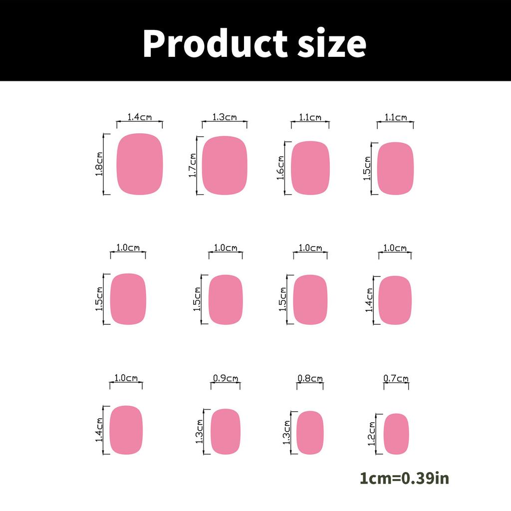 Press On Nail Fake Nails Stick Glue On Nail False Nails Acrylic Nails Artificial False Nails for DIY Nails Art Designs