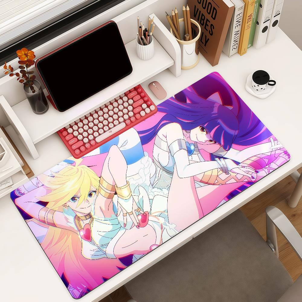 Cartoon P-Panty S-Stocking with Garterbelt Mouse Pad Square Office Gaming Desk Mat Waterproof Non-Slip Rubber Decorative