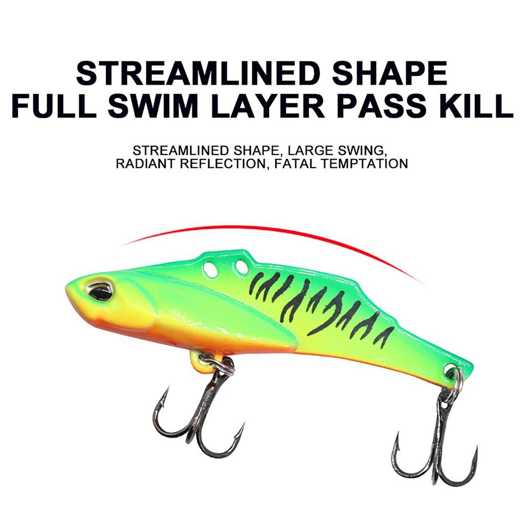 10g/15g Vib Fishing Lures Ultra-long Casting High-frequency Vibration Artificial Hard Swimbait For Bass Perch Pike