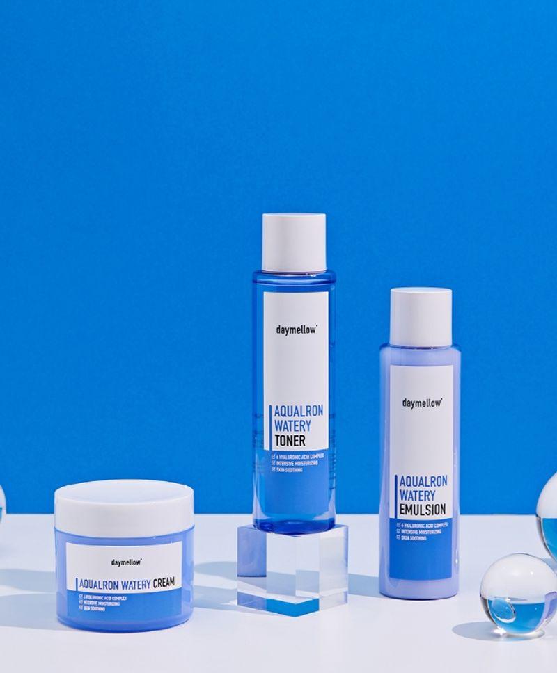 [Moisture Bomb Set] Aqualon Watery 3-Piece Set (Skin + Emulsion + Cream)