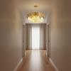 Pipe Organ Crystal Chandelier Brass - 45 cm crystal chandelier in gold brass