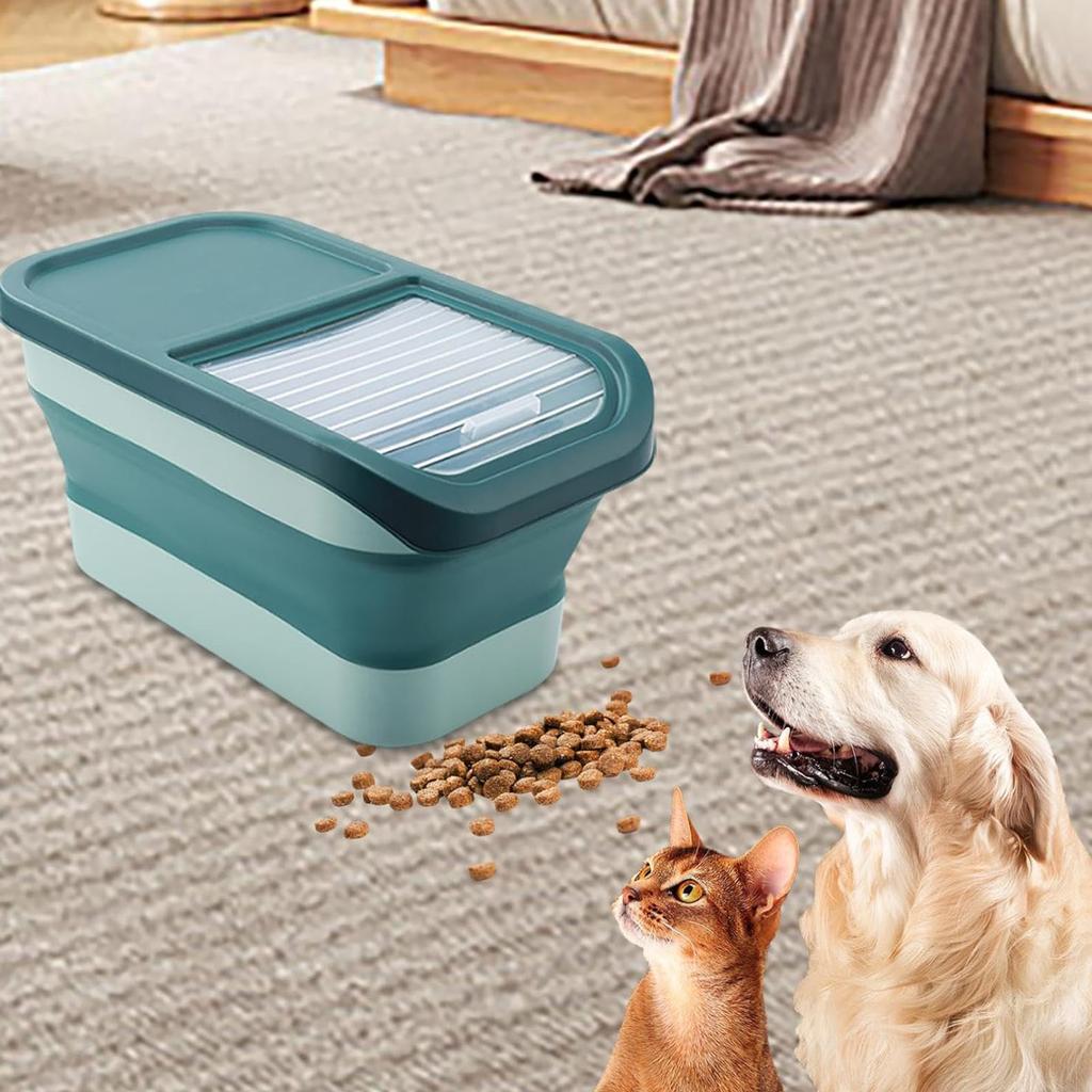 Pet Food Storage Containers Sliding Lid Pet Treat Storage Box Large Rice Box for Daily Use Floor Cabinet Kitchen Pantry Counter
