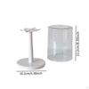 Rotatable Display Case Stand Storage Box for Miniature Figurines