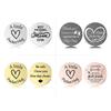 Lucky Charm Motivational Coin: Engravable Stainless Steel Couple & Family Gift Ornament.
