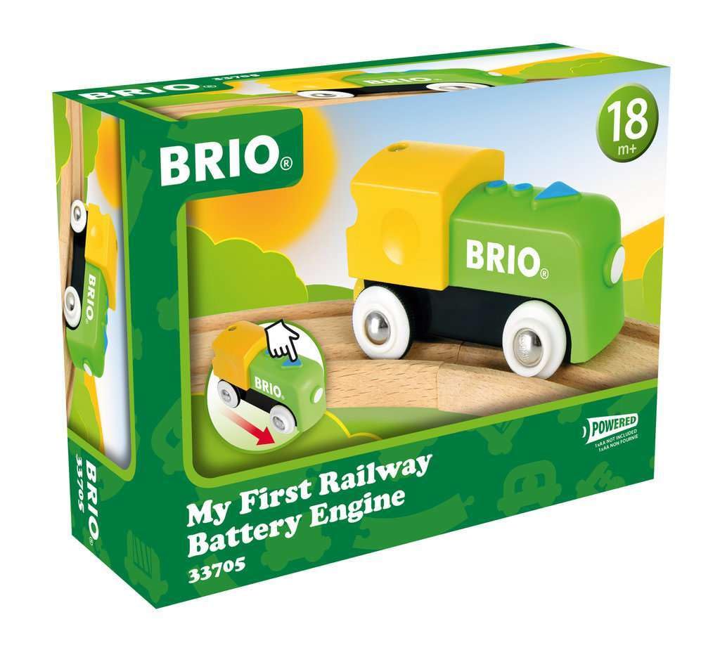 Brio My First Power Locomotive for Ages 18 Months and Wooden Toy Gift 33705, Up. [Toy, Locomotive, Car, (Birthday/Christmas)]