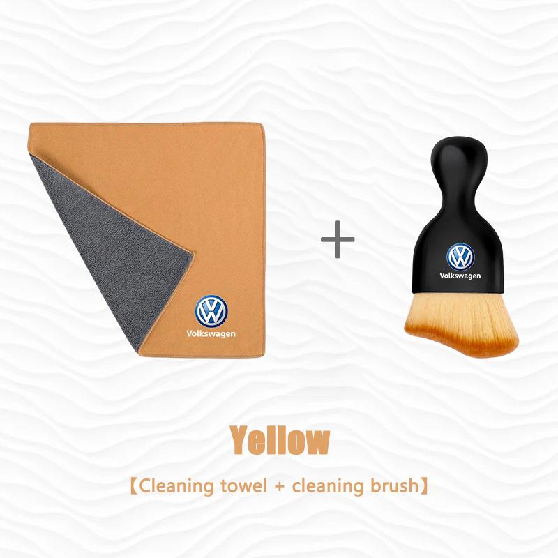 Car Wash Microfiber Towel Cleaning Soft Brush Drying Cloth For VW Volkswagen Golf CC B5 B6 GTI Jetta Scirocco Touran Polo Beetle IF2
