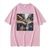 Funny Cat Stealing Fish Print Tshirts Unisex Women Clothing Vintage Casual Oversized High Quality T Shirt Short Sleeves Summer Tee