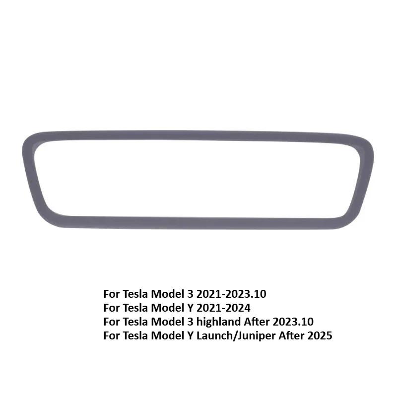 For Tesla Model Y Juniper/Model 3 Highland Silicone Screen Frame Protector Rearview Mirror Protective Trim Cover Accessories