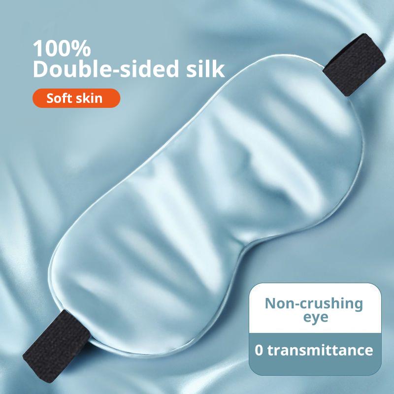 Durable And Safe Sleep Light Blocking Eye Mask And Gel Cold Ice Pack Double-Sided Ice Silk Warm Cool Sleep Eye Mask For Travel Sleeping