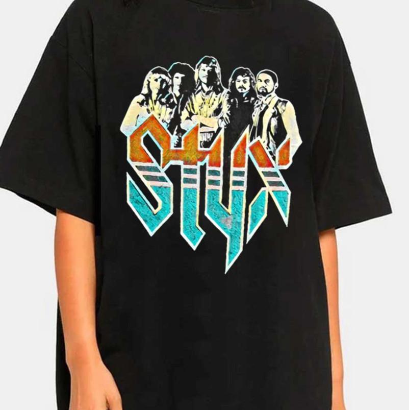 

Styx band vtg ARTWORK Black T-shirt Unisex All sizes S to 5XL Unisex T-Shirt L