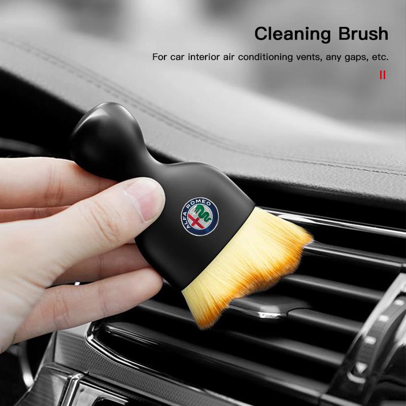 Car Cleaning Nano Brush Ultra Fine Fiber Dust Removal Brush For Alfa Romeo Giulietta Mito 159 Giulia Stelvio 156 147 TonaleTM6