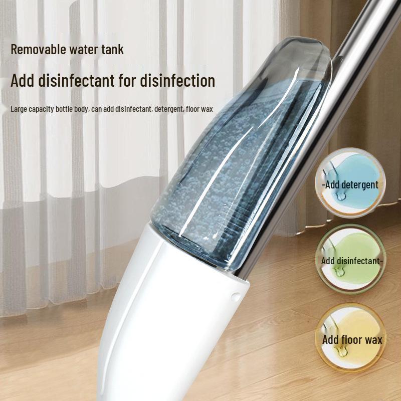 Dual-Use Spray Mop: Large Flat Mop for Wet & Dry Floor Cleaning