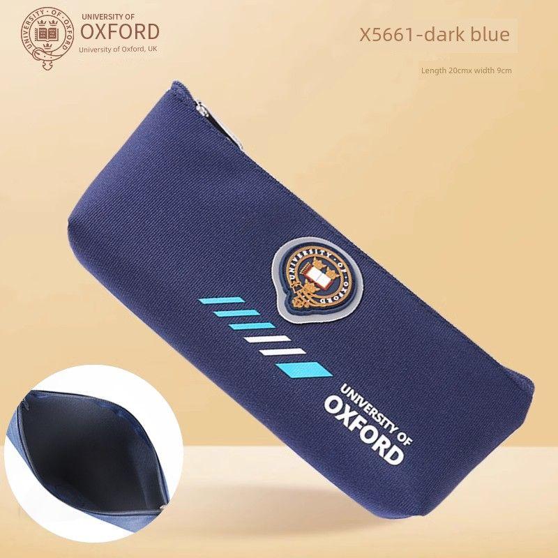 

University Junior High School Student Large Capacity Pencil Case Elementary School Pencil Case Pencil Case Boys and Girls Stationery Box Pencil Box X5661 dark blue