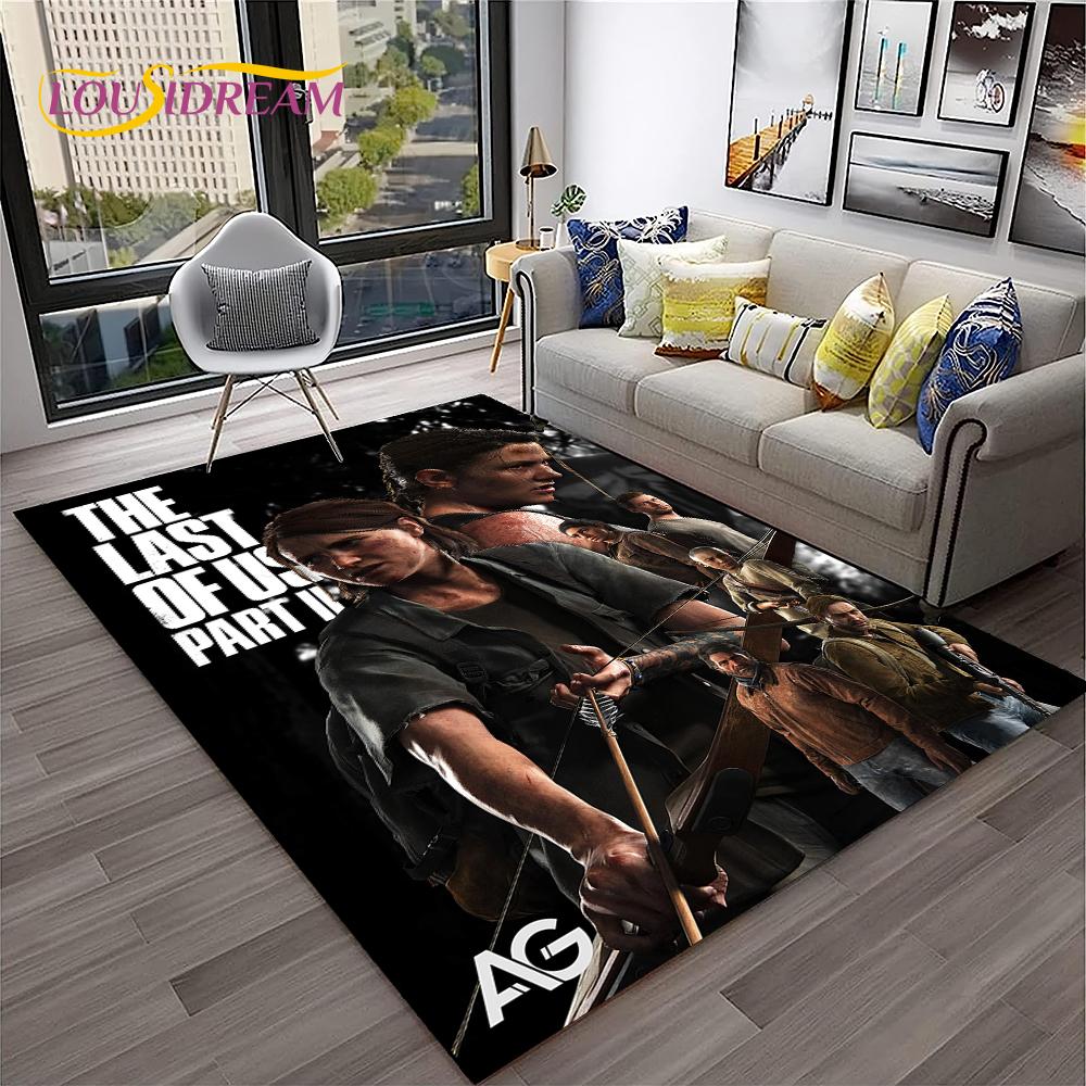 The Last of Us Horrorspiel Pedro TV Teppich Teppich für Zuhause Wohnzimmer Schlafzimmer Sofa Fußmatte Dekor,Kinderbereich Teppich Rutschfeste Bodenmatte