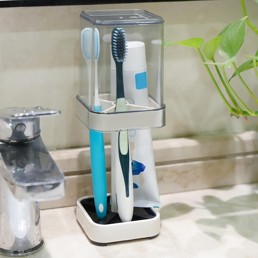Toothbrush Holder with Cover,compatible with Traditional Toothbrush,can Store Toothpaste Toothbrush Holder,suitable for Electric Toothbrush,floss,etc