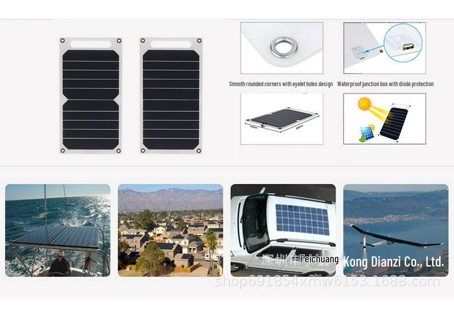 High-Efficiency Portable Solar Charger for Mobile Phones