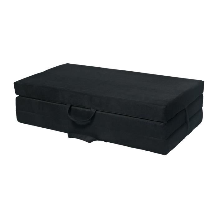 Matelas biegsame Matelas Einladung 200x80x10 cm schwarz