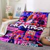 1PC Huntrix, K POP Blanket Soft Warm All Season Throw for Sofa, Bed, Car, Office Vibrant Colorful Design, Durable & Cozy Gift