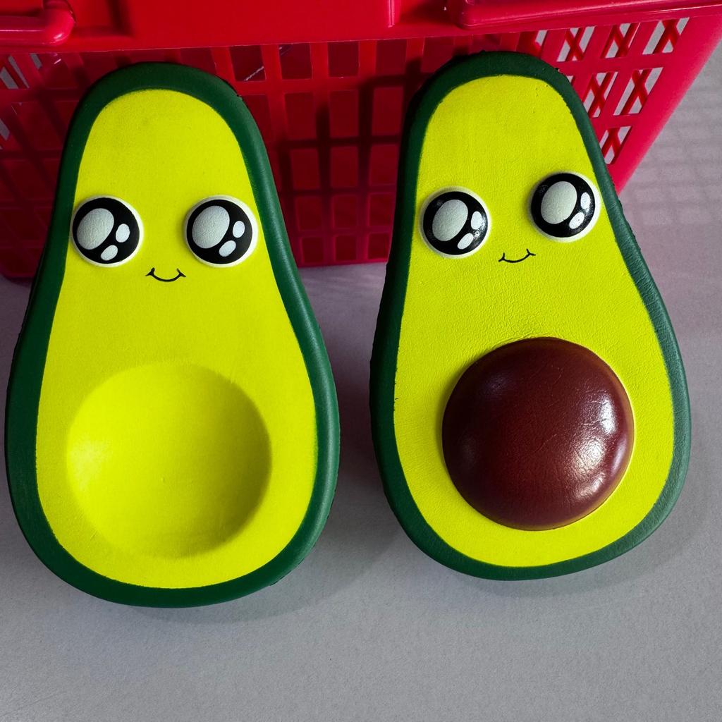2Pcs Squishy Advocado Avocado Children'S Toys Soft And Cute Slowly Rising And Unzipping Pinching