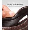 Men's Leather Sandals Breathable Summer Casual Shoes Soft Bottom Anti-Slip Hollow Out Dad Shoes
