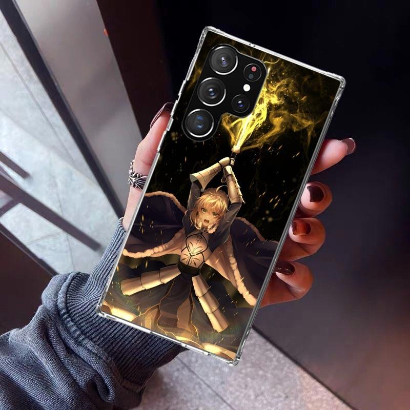 Fate Zero Stay Night Saber Phone Case For Samsung Galaxy S23 S24 S25 Edge S26 Ultra S22 + S21 Plus S20 FE Cover Silicone Print S