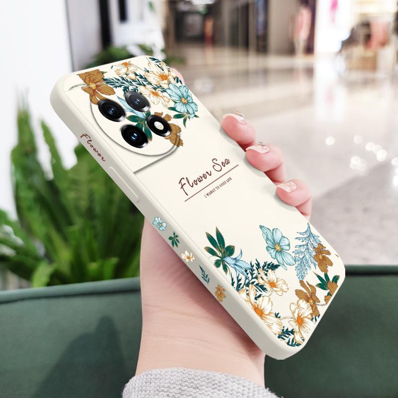 Flourishing Branches Phone Case For Oneplus 12 12R 11 11R 10 10R 10T 9R 9RT 9 8T 8 7 7T Pro 5G Liquid Silicone Cover