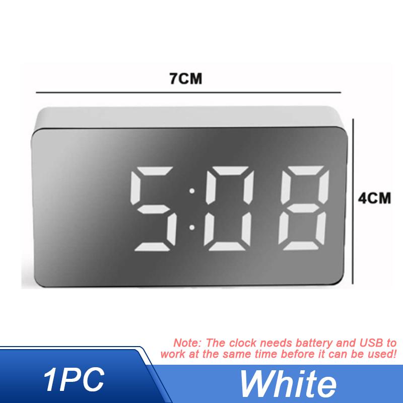 Smart LED Clock Bedside Digital Alarm Clocks Desktop Table Electronic Desk Watch Snooze Funtion USB Wake Up Alarm Clock